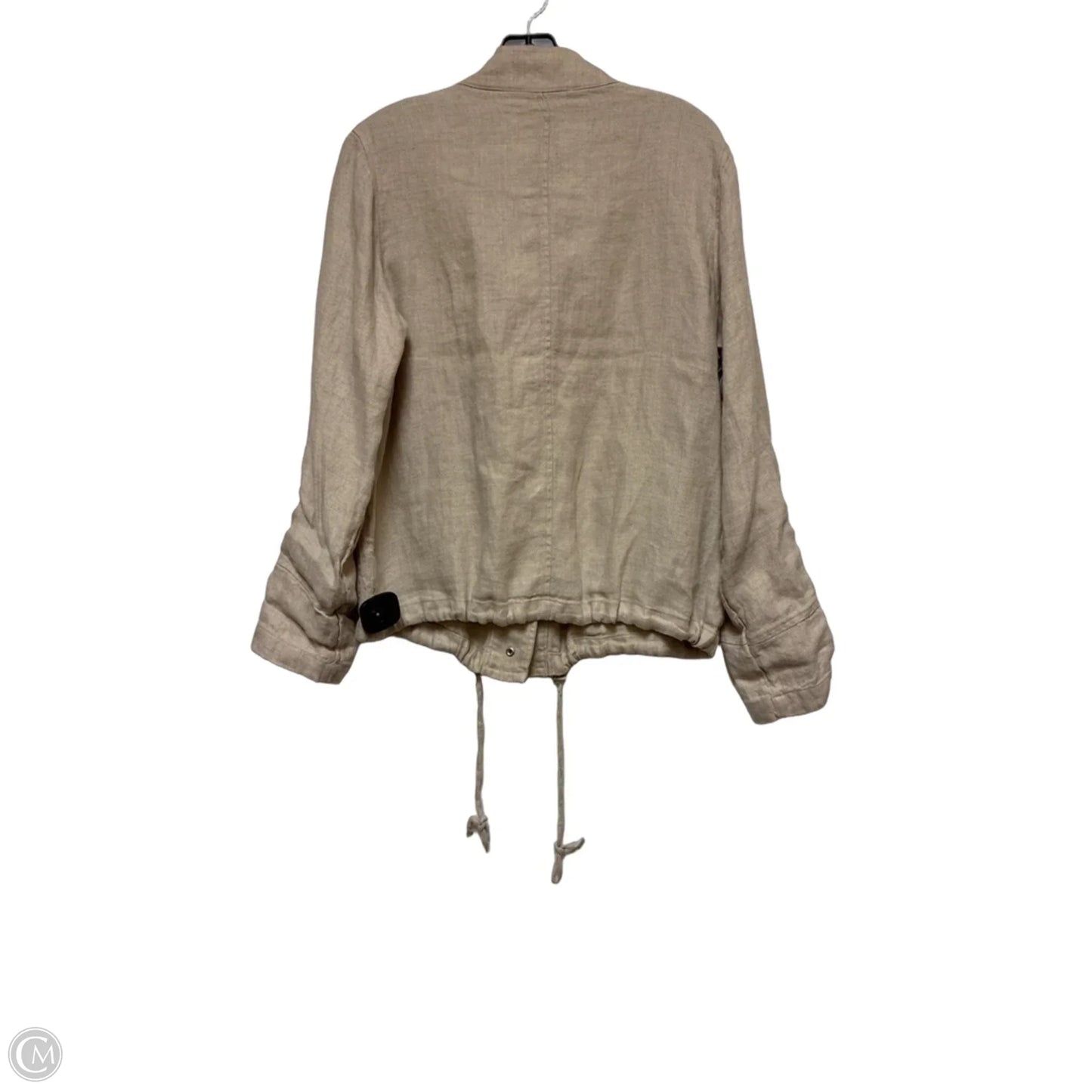 Jacket Shirt By C And C In Tan, Size: M