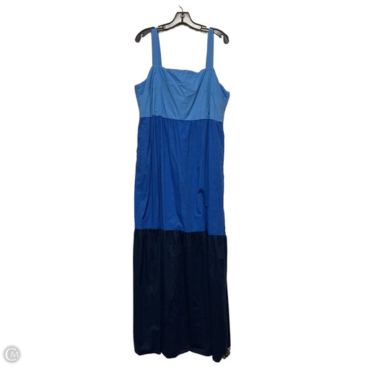 Dress Casual Maxi By Loft In Blue, Size: Xl