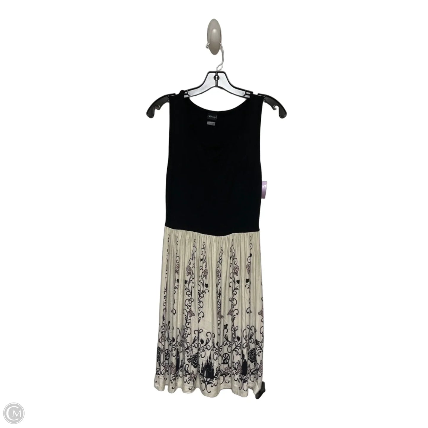 Dress Casual Short By Disney In Black & Cream, Size: S