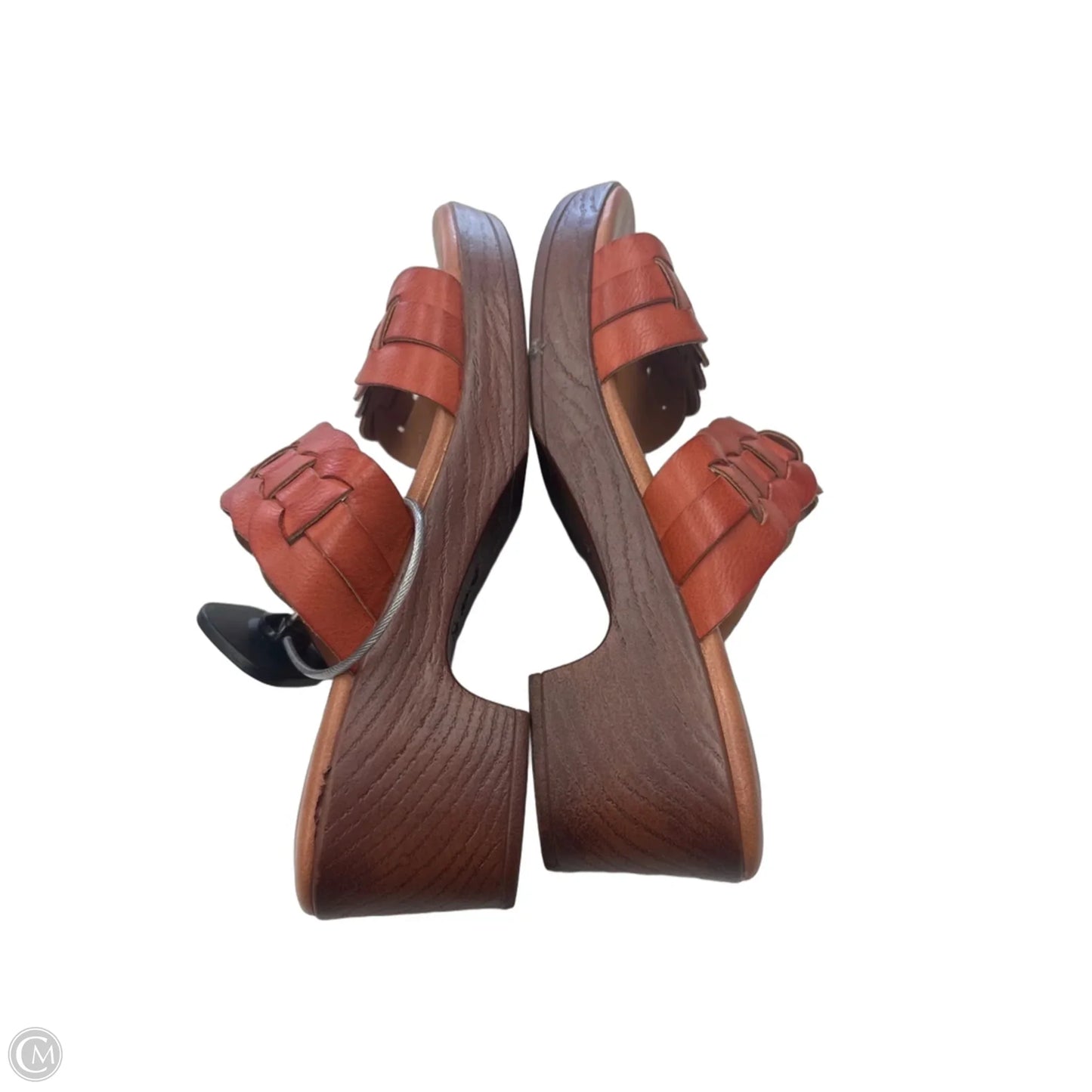 Sandals Heels Block By Boc In Brown, Size: 10