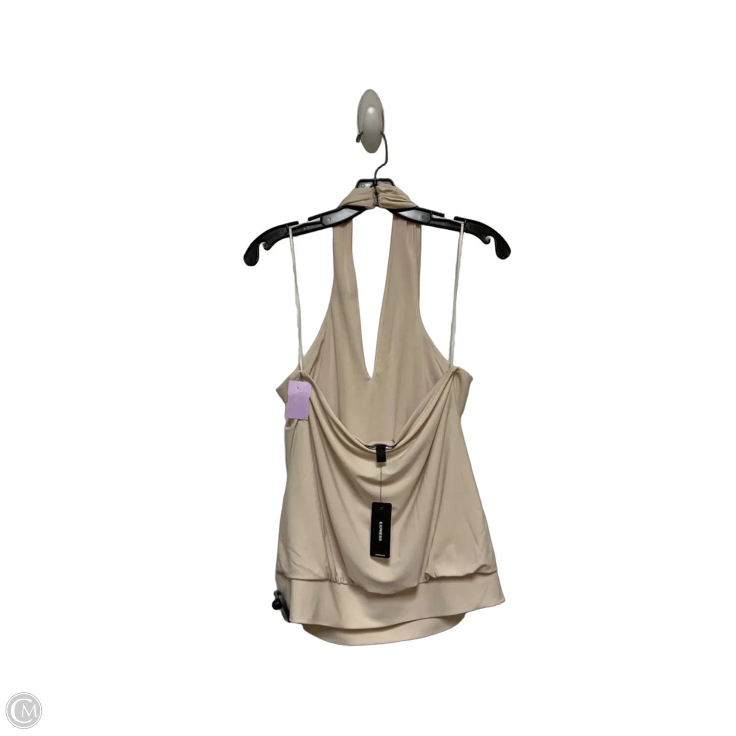 Top Sleeveless By Express In Tan, Size: S