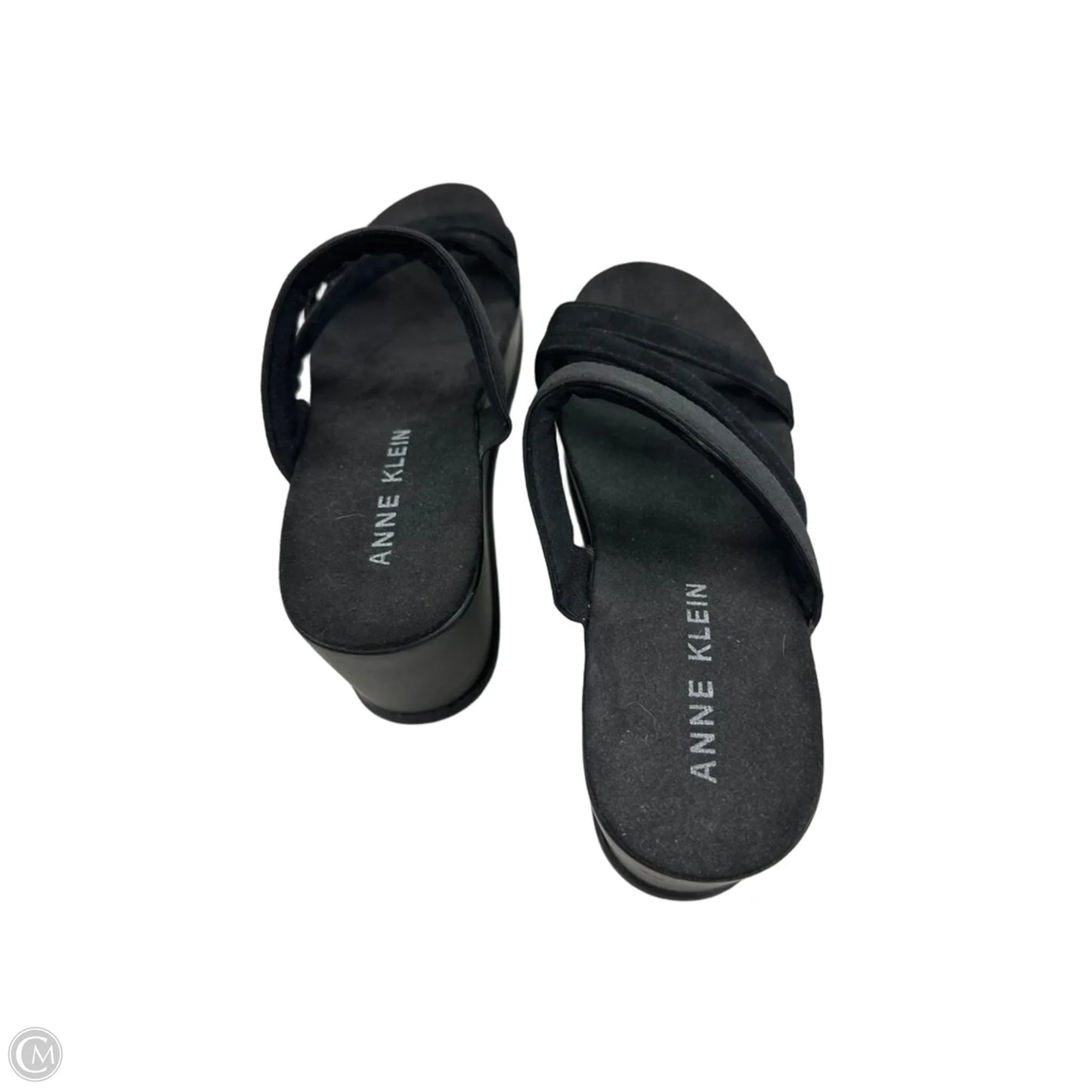 Sandals Heels Wedge By Anne Klein In Black, Size: 6.5