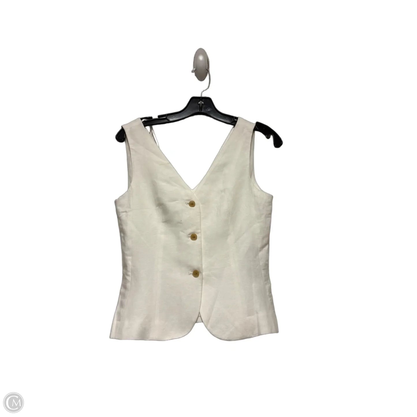 Top Sleeveless By H&m In White, Size: Xs