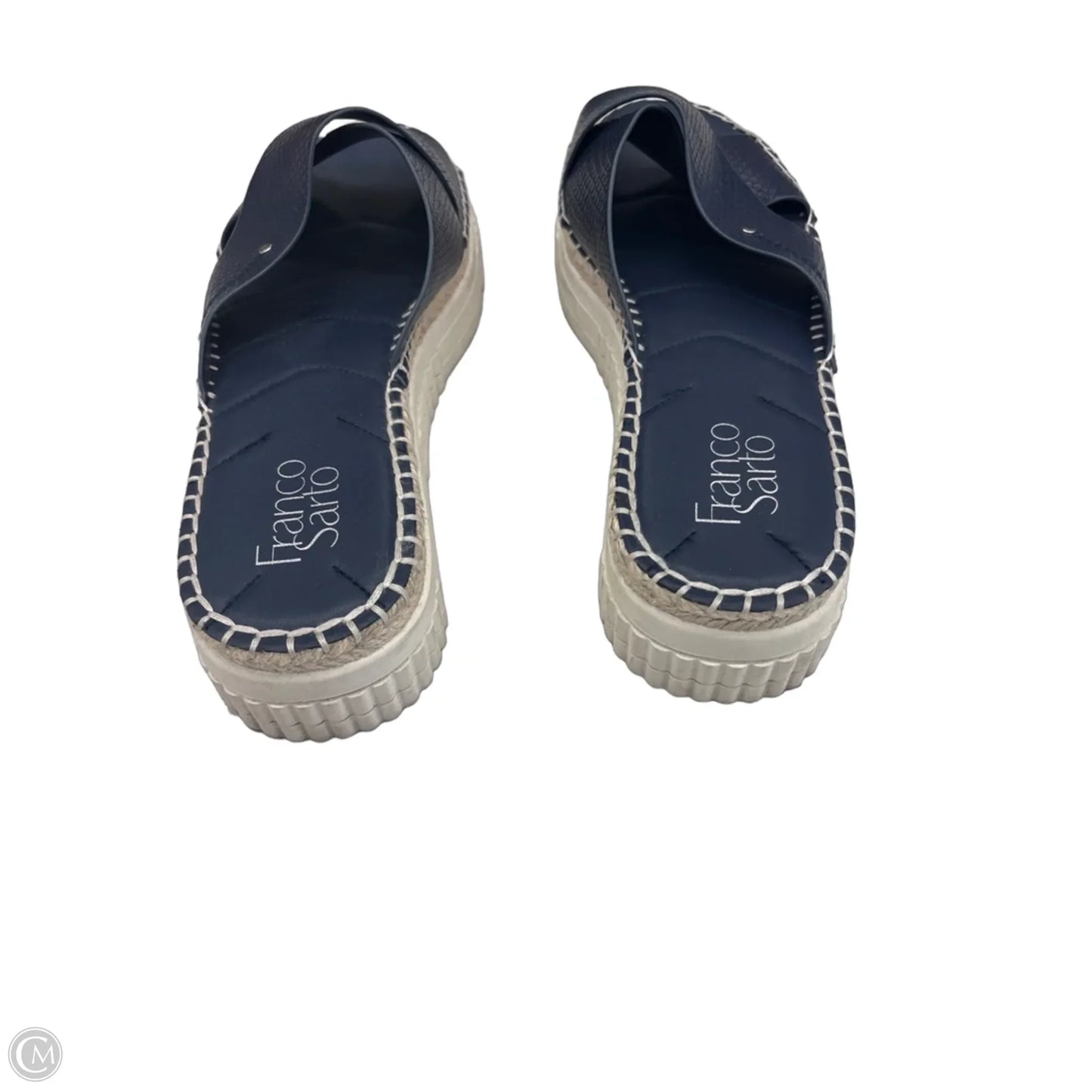 Sandals Heels Platform By Franco Sarto In Blue, Size: 10
