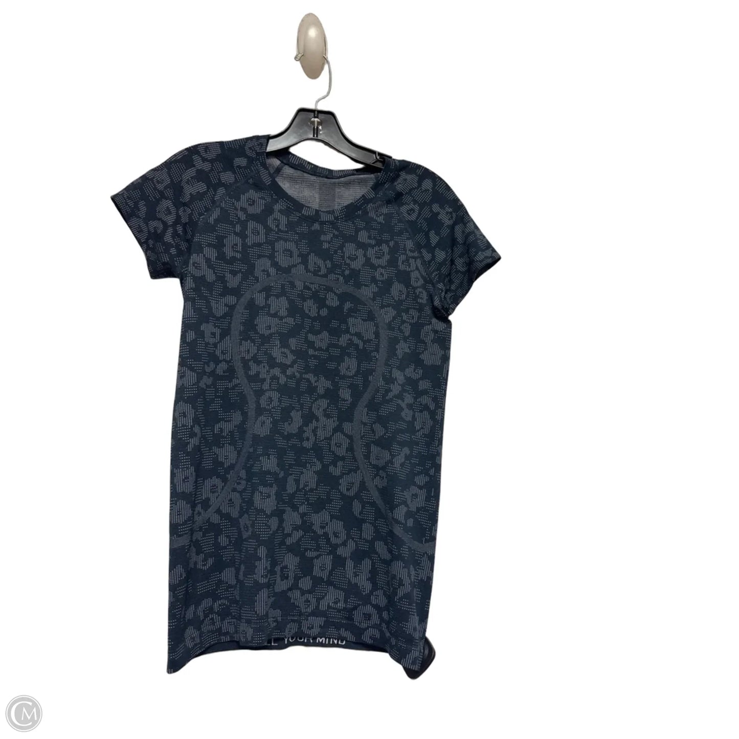 Athletic Top Short Sleeve By Lululemon In Blue, Size: 6
