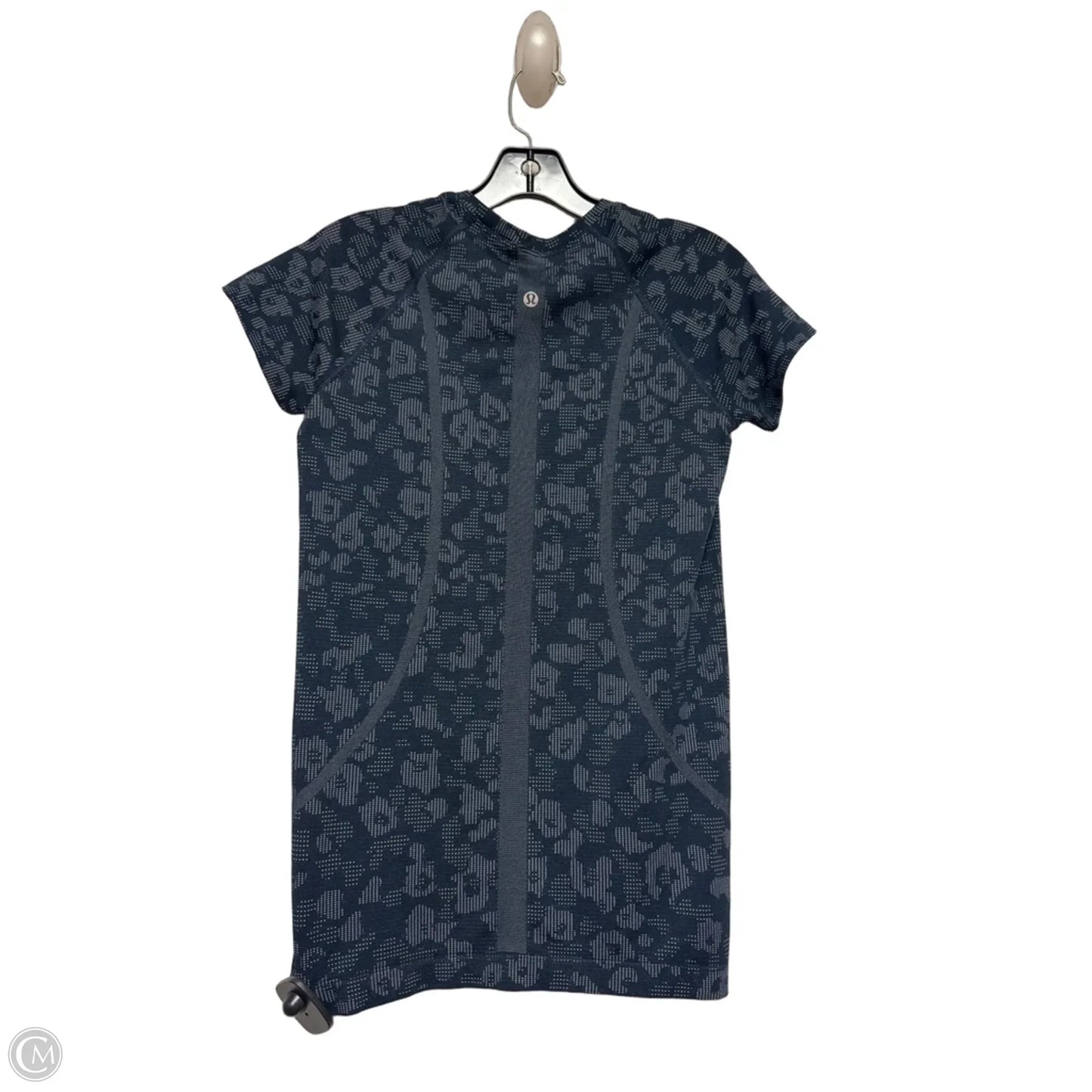 Athletic Top Short Sleeve By Lululemon In Blue, Size: 6