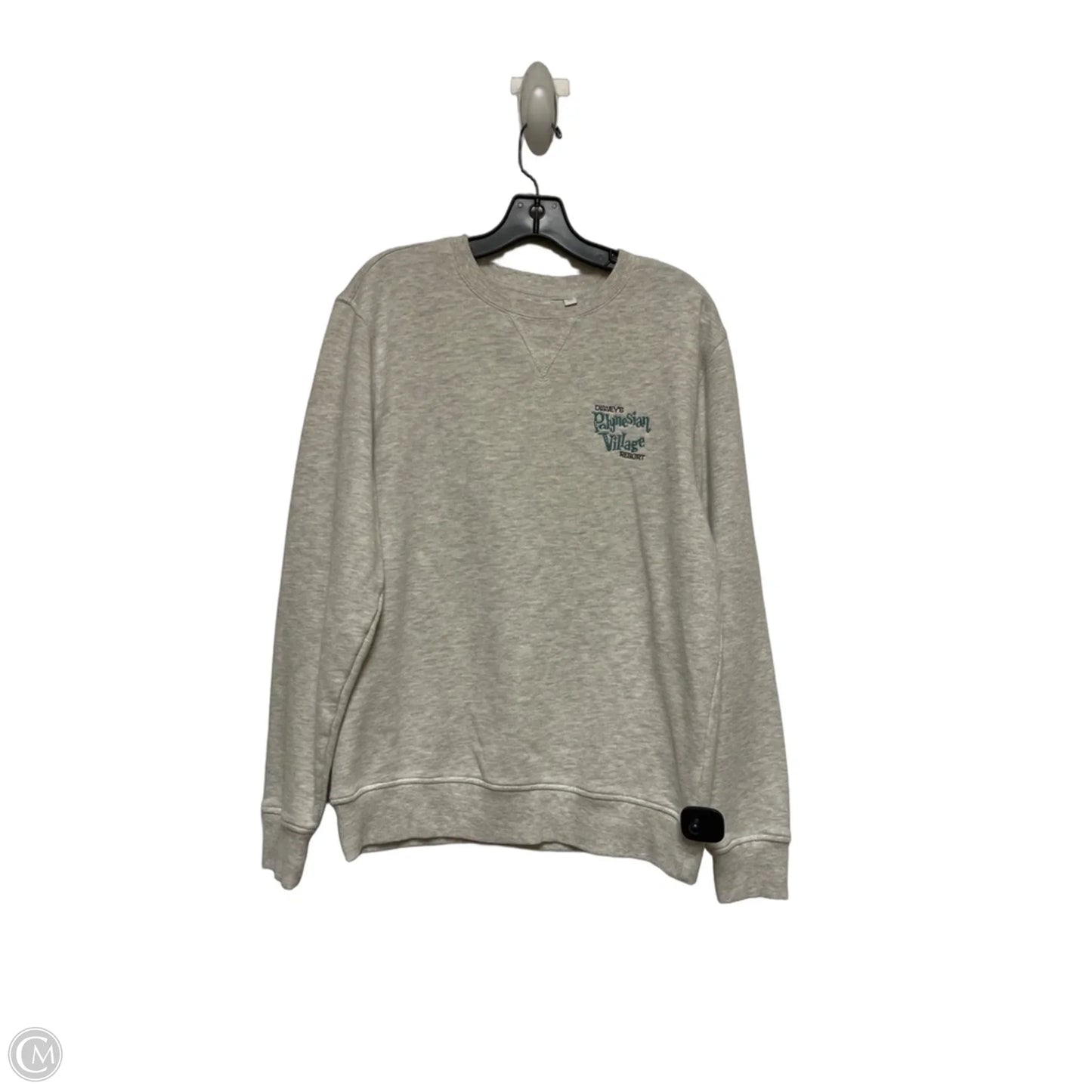 Sweatshirt Crewneck By Disney Store In Grey, Size: S