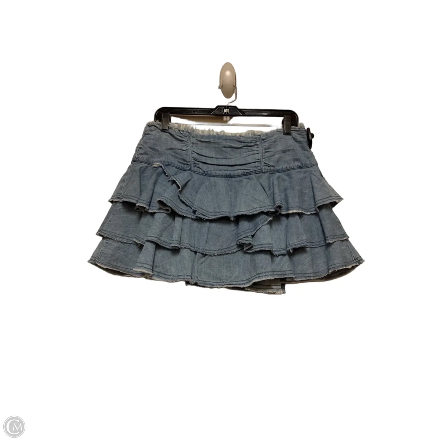Skirt Mini & Short By Anthropologie In Blue Denim, Size: 8