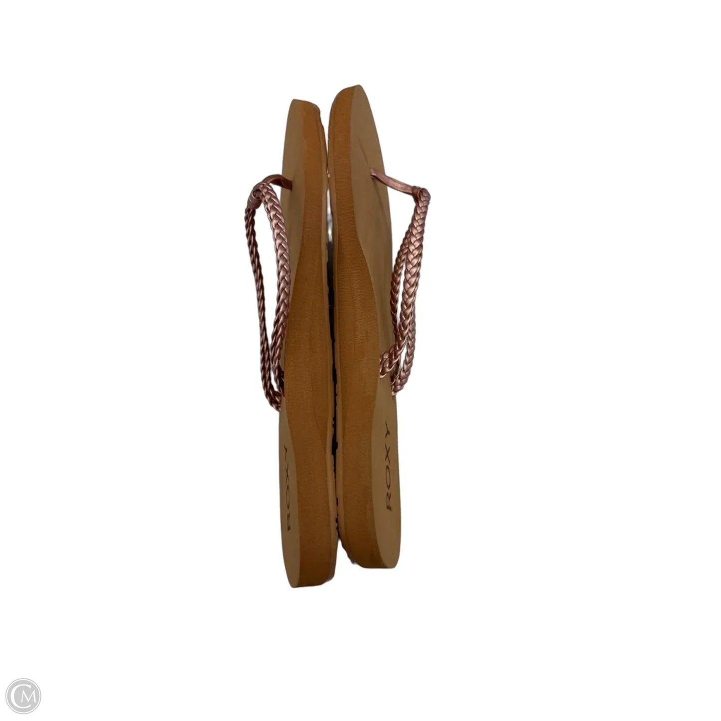 Sandals Flats By Roxy In Pink & Tan, Size: 8