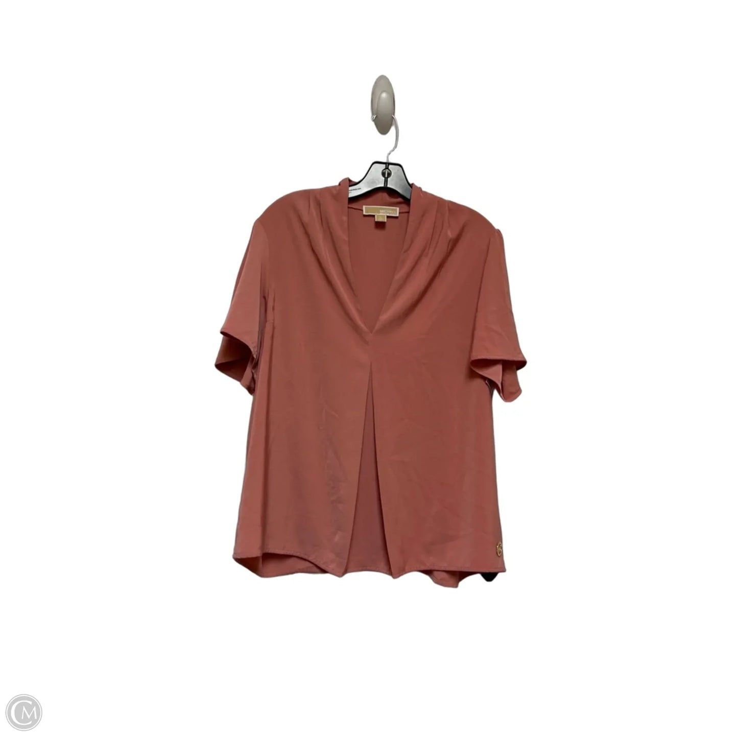 Top Short Sleeve By Michael By Michael Kors In Pink, Size: Xl