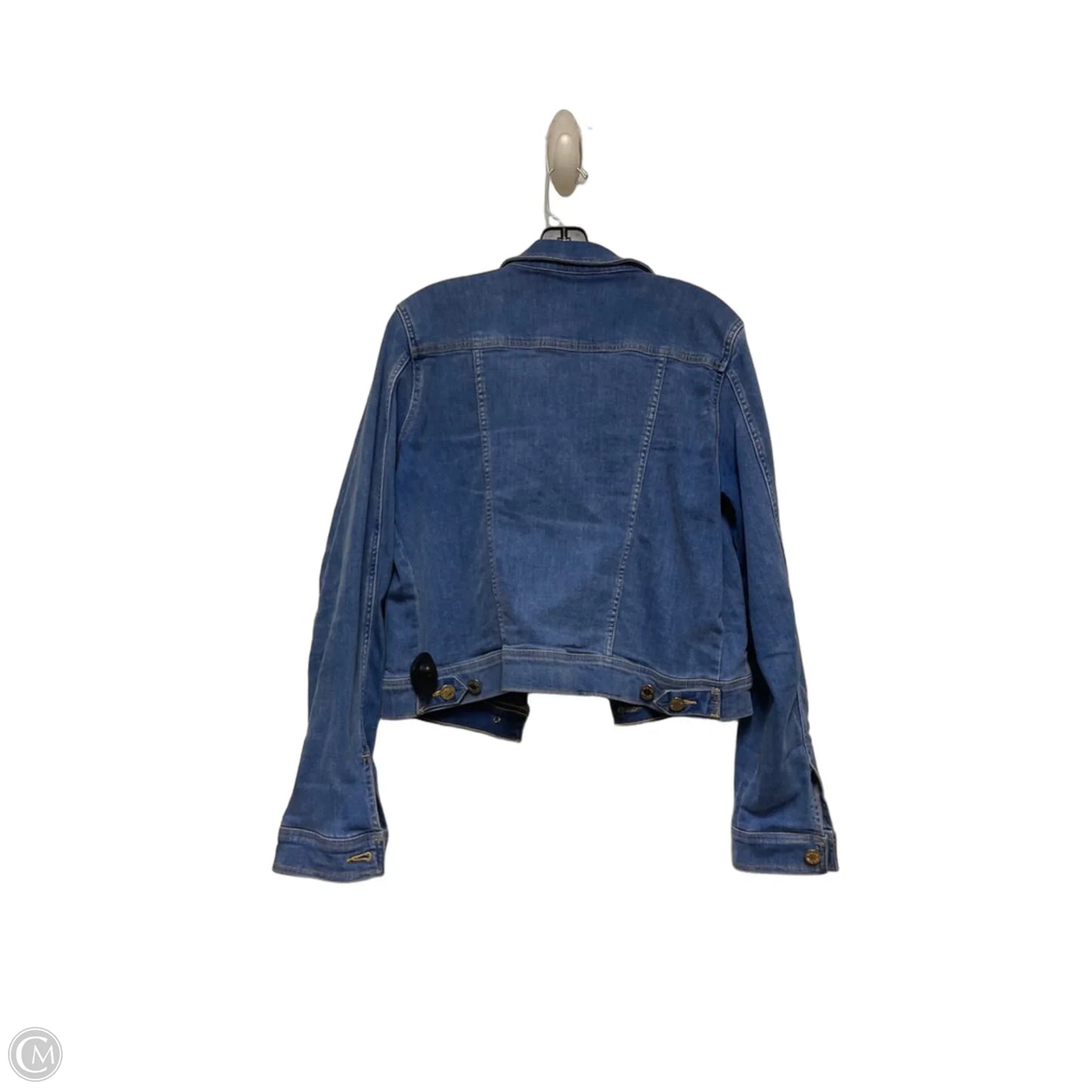 Jacket Designer By Lilly Pulitzer In Blue Denim, Size: L