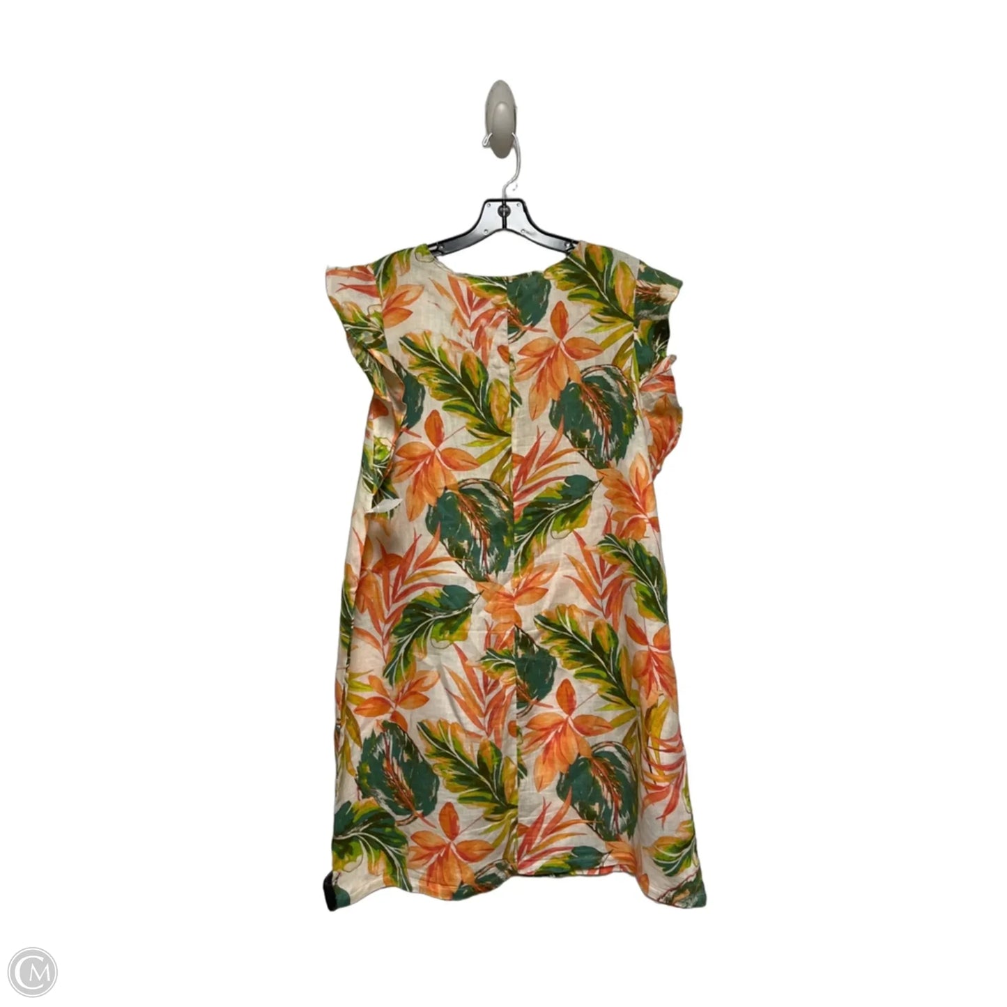 Dress Casual Short By Nicole Miller In Tropical Print, Size: Xl
