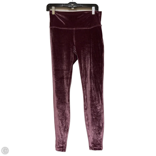 Athletic Leggings By Lululemon In Purple, Size: 10