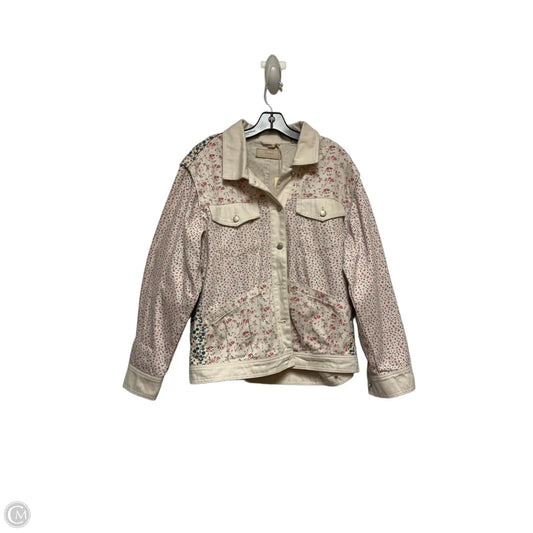 Jacket Denim By Blanknyc In Floral Print, Size: L