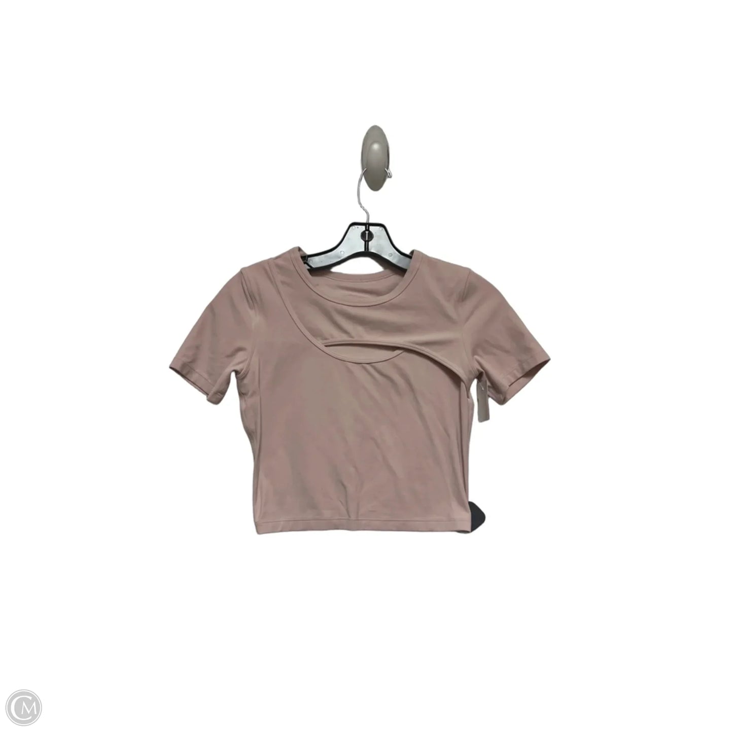 Athletic Top Short Sleeve By Lululemon In Pink, Size: S