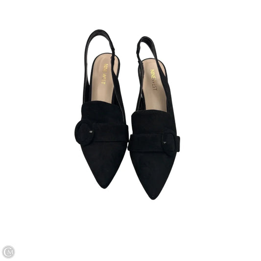 Shoes Heels Kitten By Nine West In Black, Size: 7