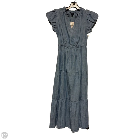 Dress Casual Midi By J. Crew In Blue, Size: Xs