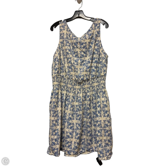 Dress Casual Short By Universal Thread In Blue & White, Size: Xxl