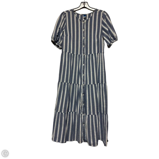 Dress Casual Midi By Old Navy In Striped Pattern, Size: S