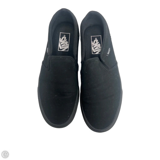 Shoes Flats By Vans In Black, Size: 8