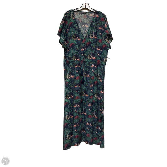 Dress Casual Maxi By Vineyard Vines In Tropical Print, Size: L