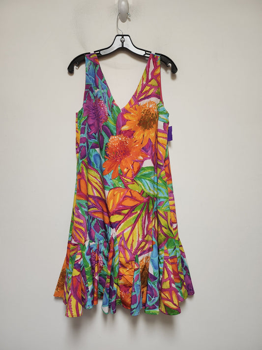 Multi-colored Dress Casual Short Lauren By Ralph Lauren, Size M
