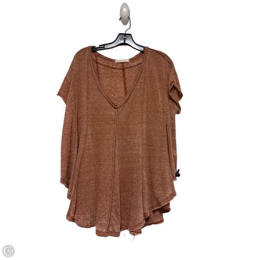 Top Short Sleeve Basic By We The Free In Brown, Size: M