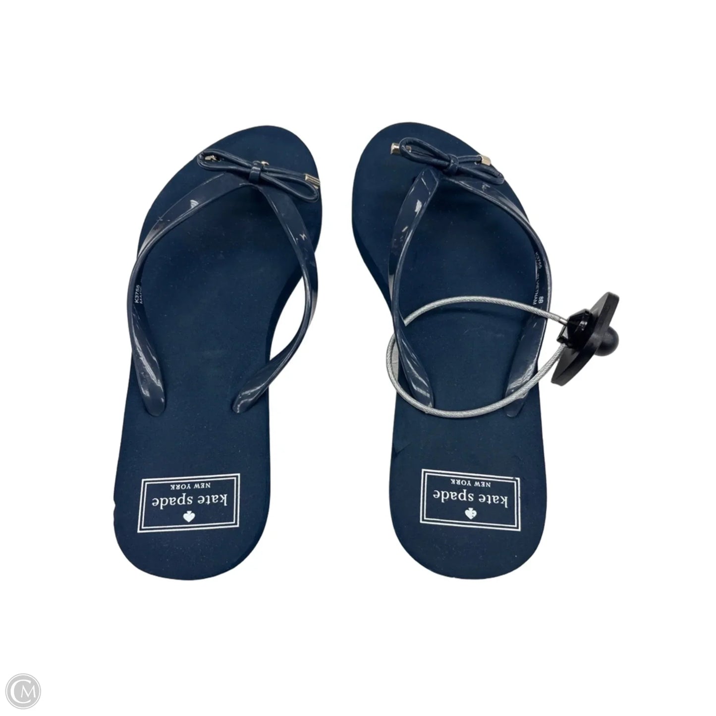 Sandals Designer By Kate Spade In Blue, Size: 7