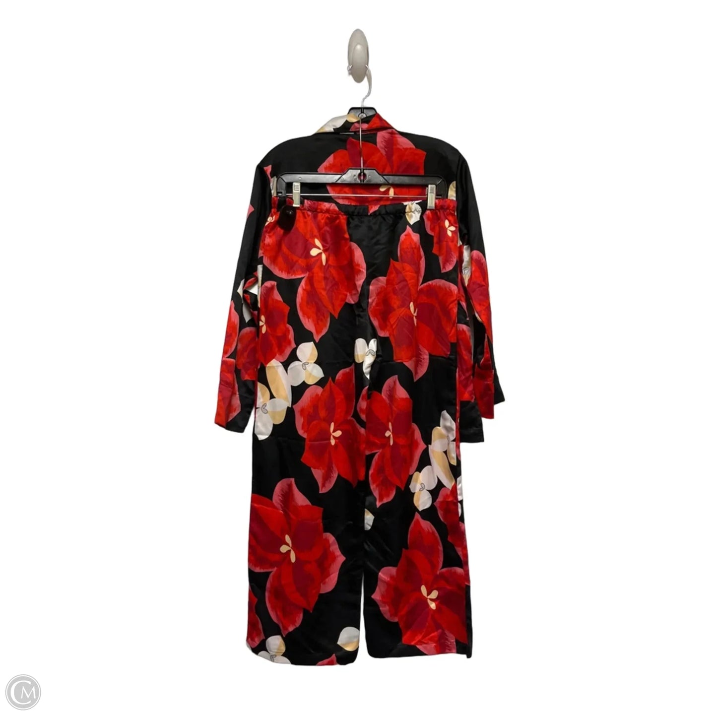 Pajamas 2pc By Natori In Black & Red, Size: S