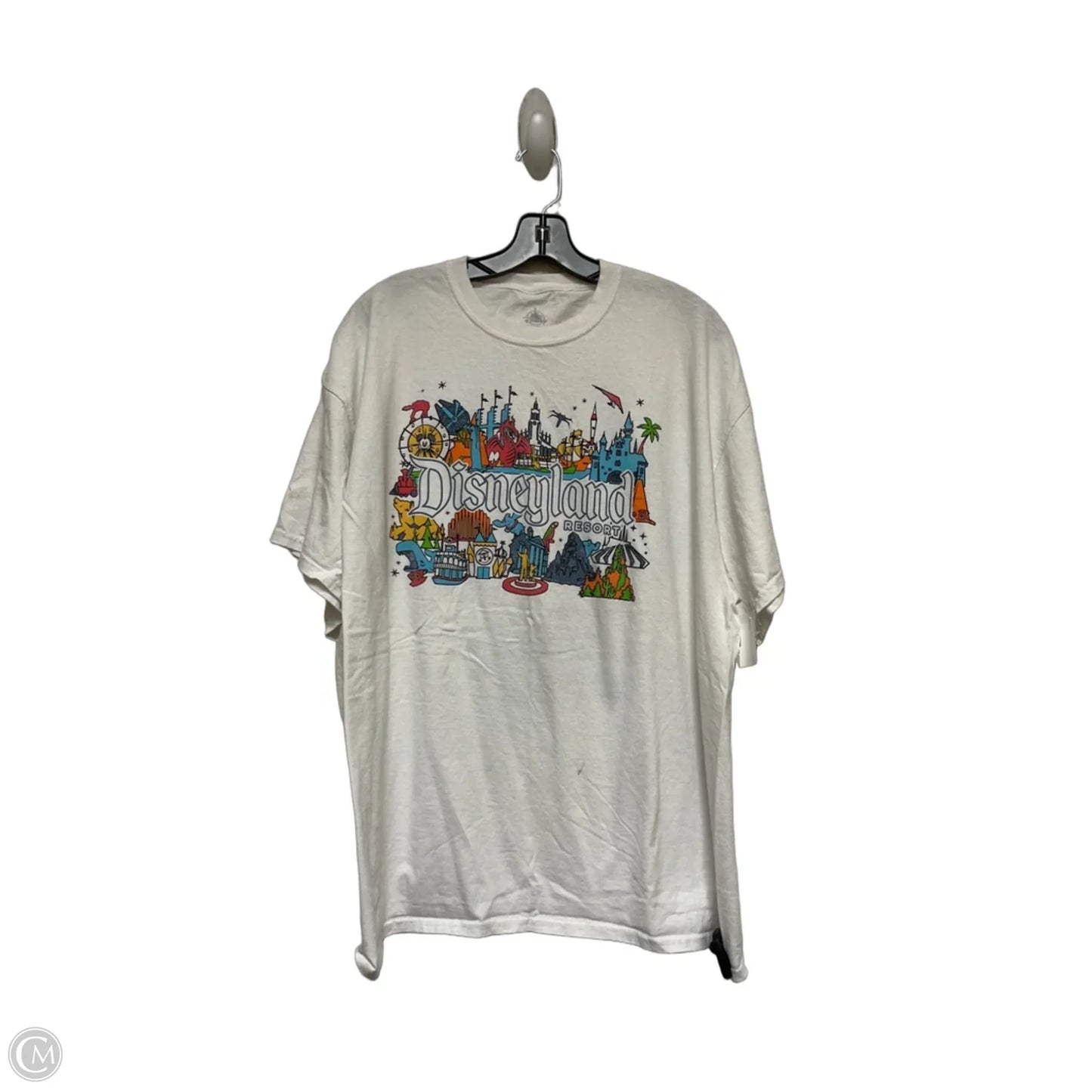 Top Short Sleeve Basic By Disney In White, Size: 2x