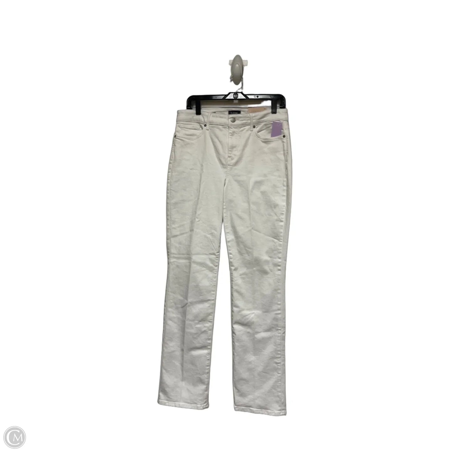 Jeans Straight By Not Your Daughters Jeans In White Denim, Size: 10