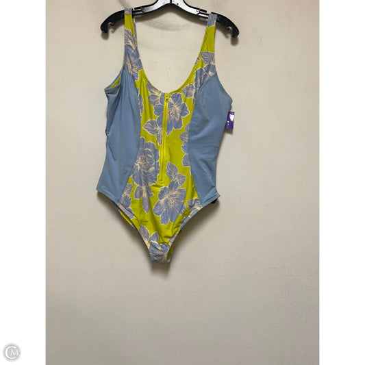 Swimsuit By Catalina In Blue & Yellow, Size: Xl