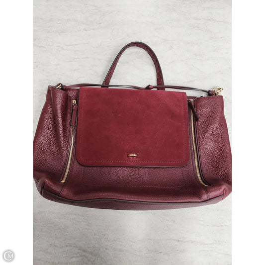 Handbag Leather By Vince Camuto, Size: Medium