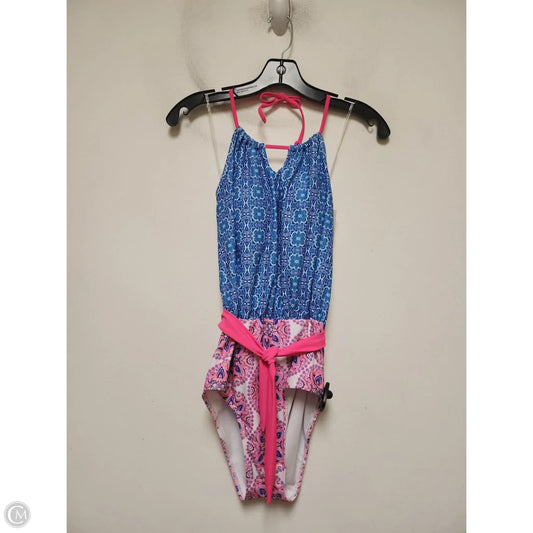 Swimsuit By Nicole Miller In Blue & Pink, Size: L