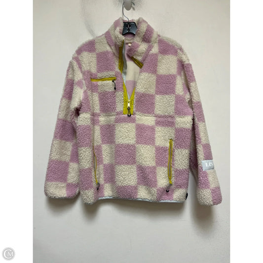 Jacket Faux Fur & Sherpa By Levis In Checkered Pattern, Size: Xs