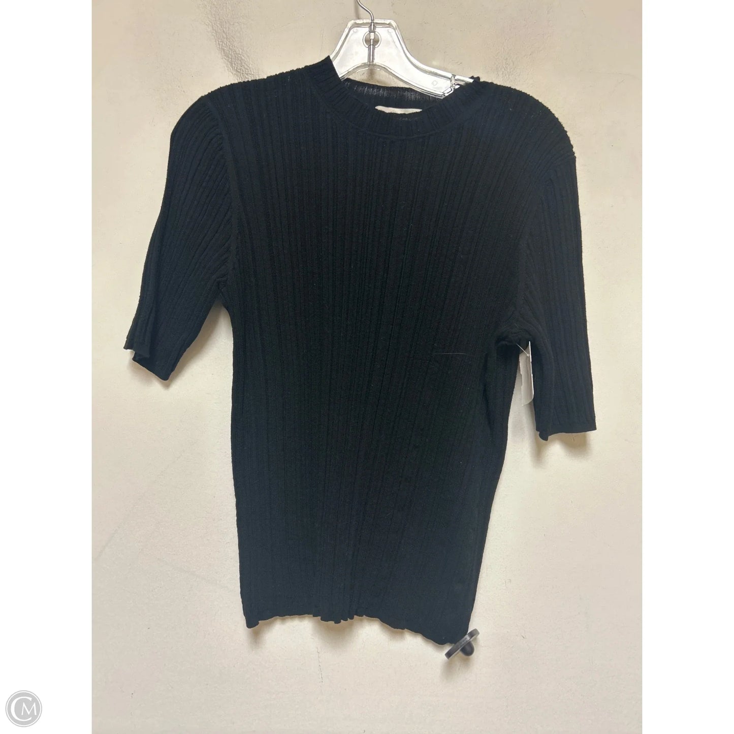 Top Short Sleeve By Vince In Black, Size: L