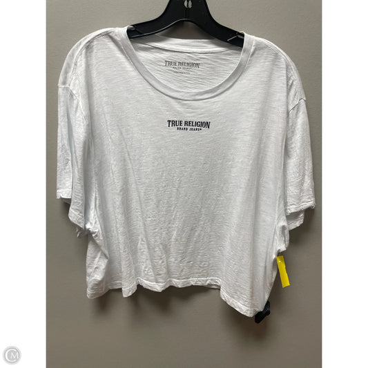 Top Short Sleeve Basic By True Religion In Black & White, Size: L