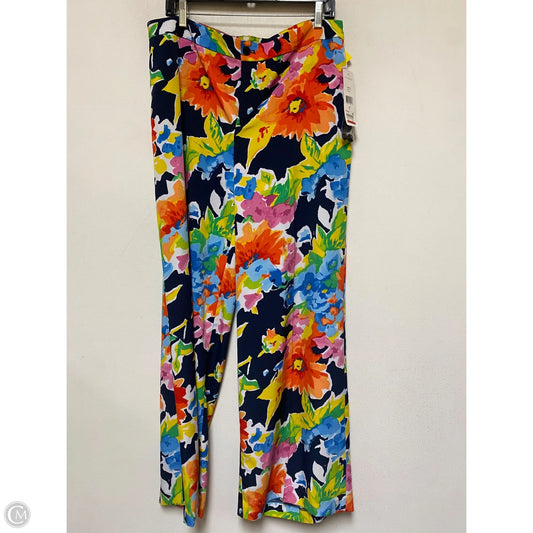 Pants Wide Leg By Lauren By Ralph Lauren In Floral Print, Size: 14