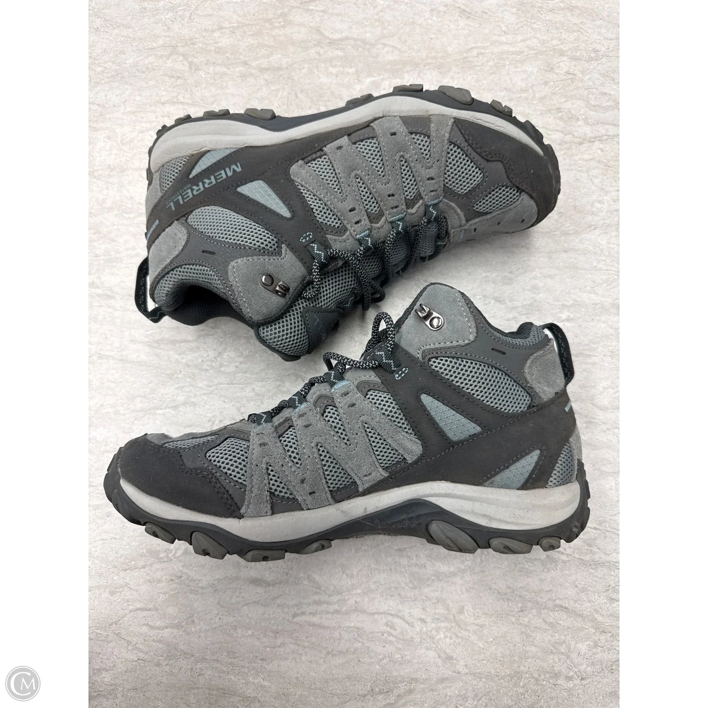 Boots Ankle Flats By Merrell In Grey, Size: 10.5