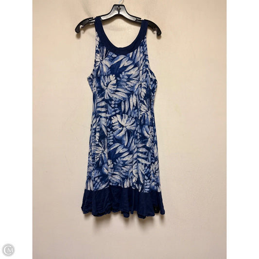 Dress Casual Midi By Tommy Bahama In Blue & White, Size: L