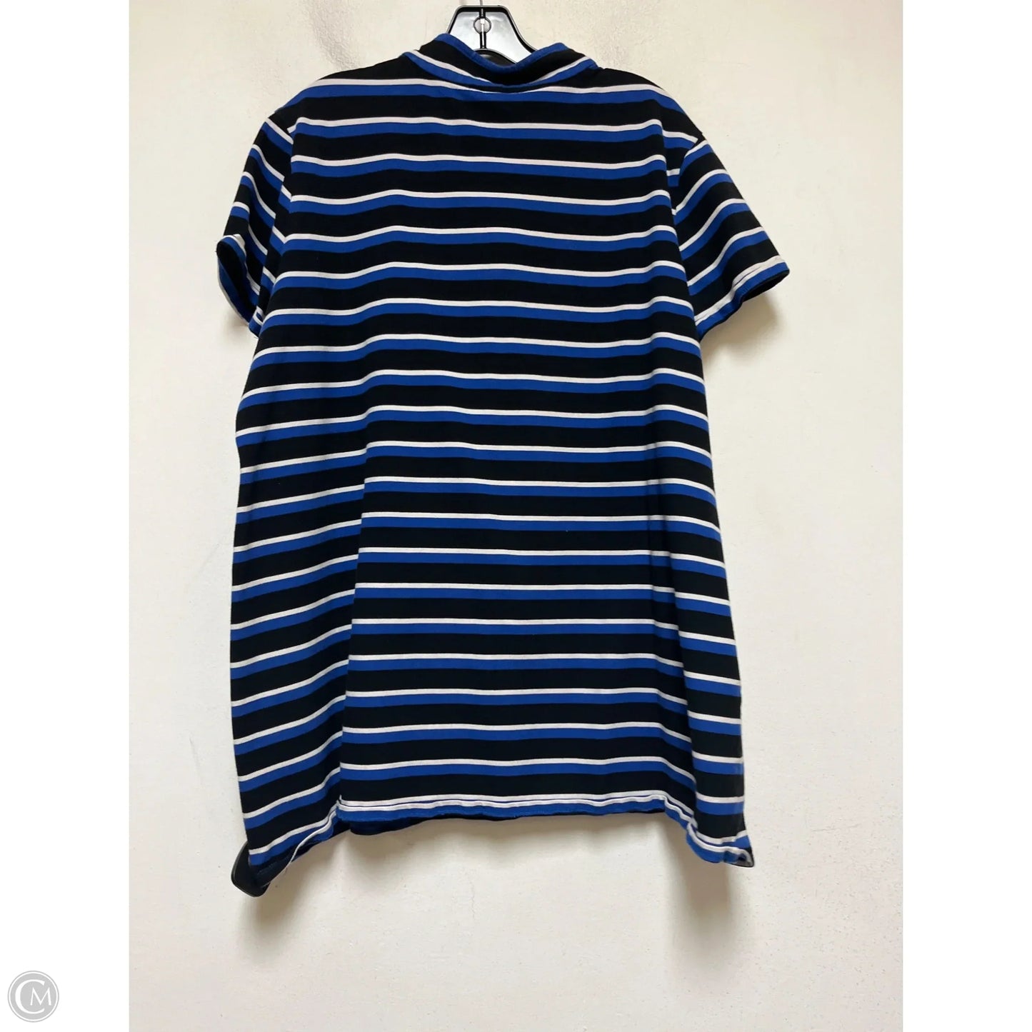 Top Short Sleeve By Tommy Hilfiger In Striped Pattern, Size: 2x