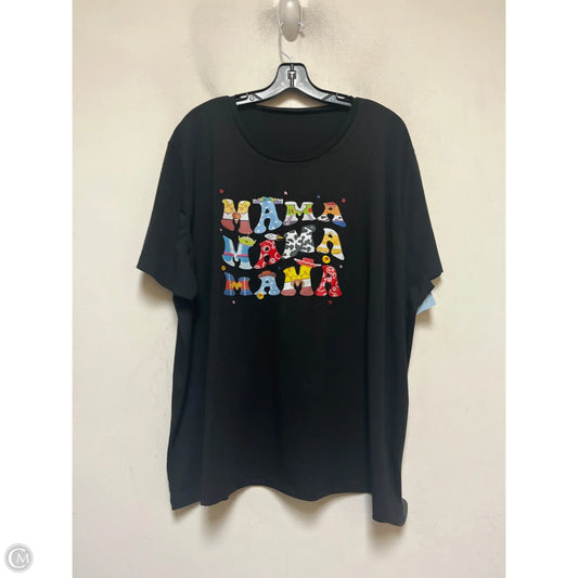 Top Short Sleeve By Disney In Black, Size: 5