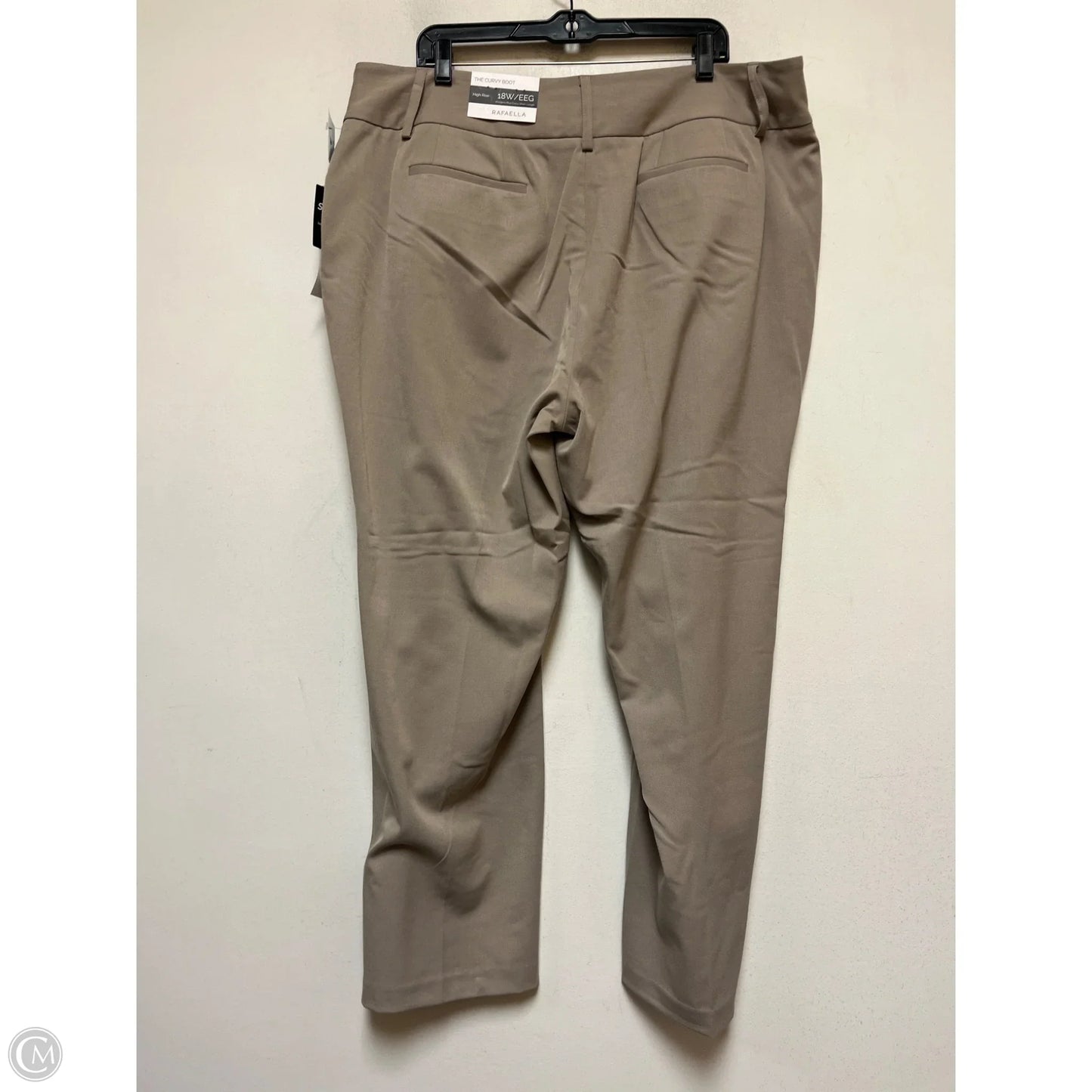 Pants Wide Leg By Rafaella In Tan, Size: 18