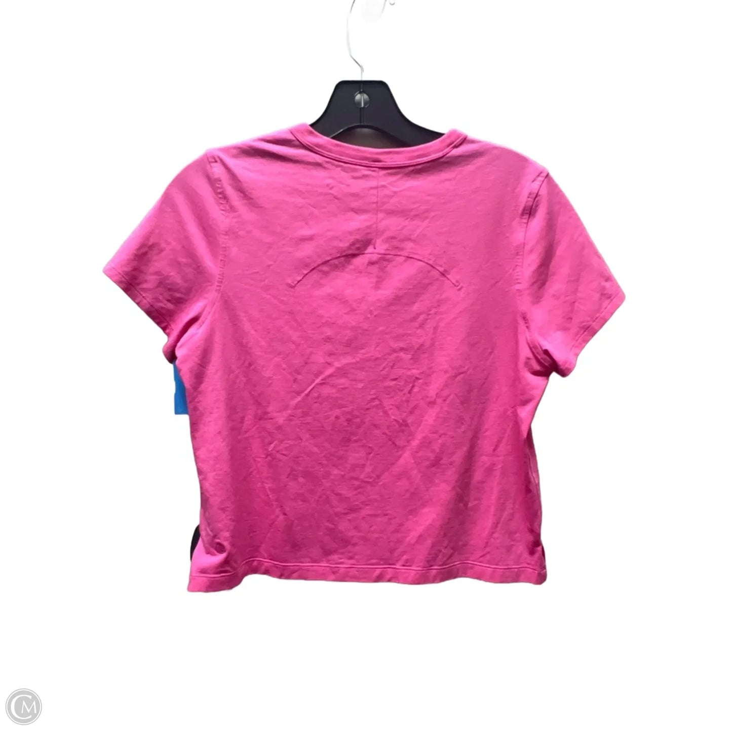 Athletic Top Short Sleeve By Lululemon In Pink, Size: Xs