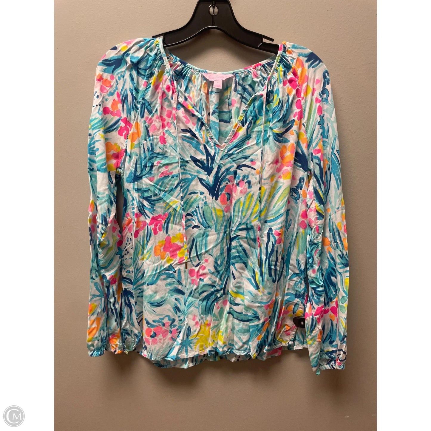 Top Long Sleeve Designer By Lilly Pulitzer In Multi-colored, Size: S