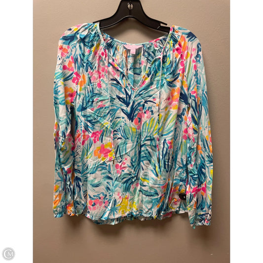 Top Long Sleeve Designer By Lilly Pulitzer In Multi-colored, Size: S