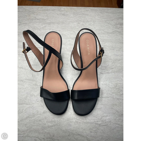 Sandals Heels Wedge By Cole-haan In Black, Size: 8.5