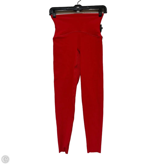 Athletic Leggings By Spanx In Red, Size: Xs