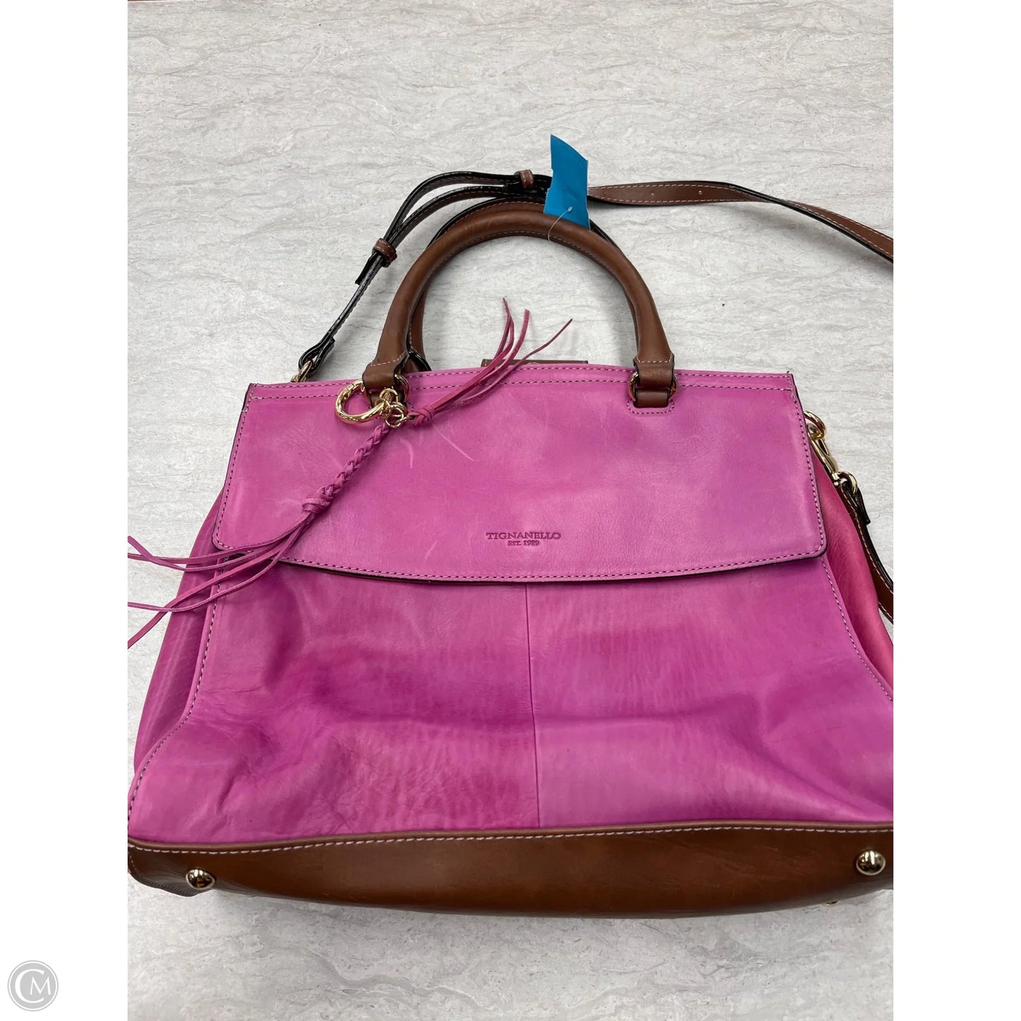Handbag Leather By Tignanello  Purses, Size: Large