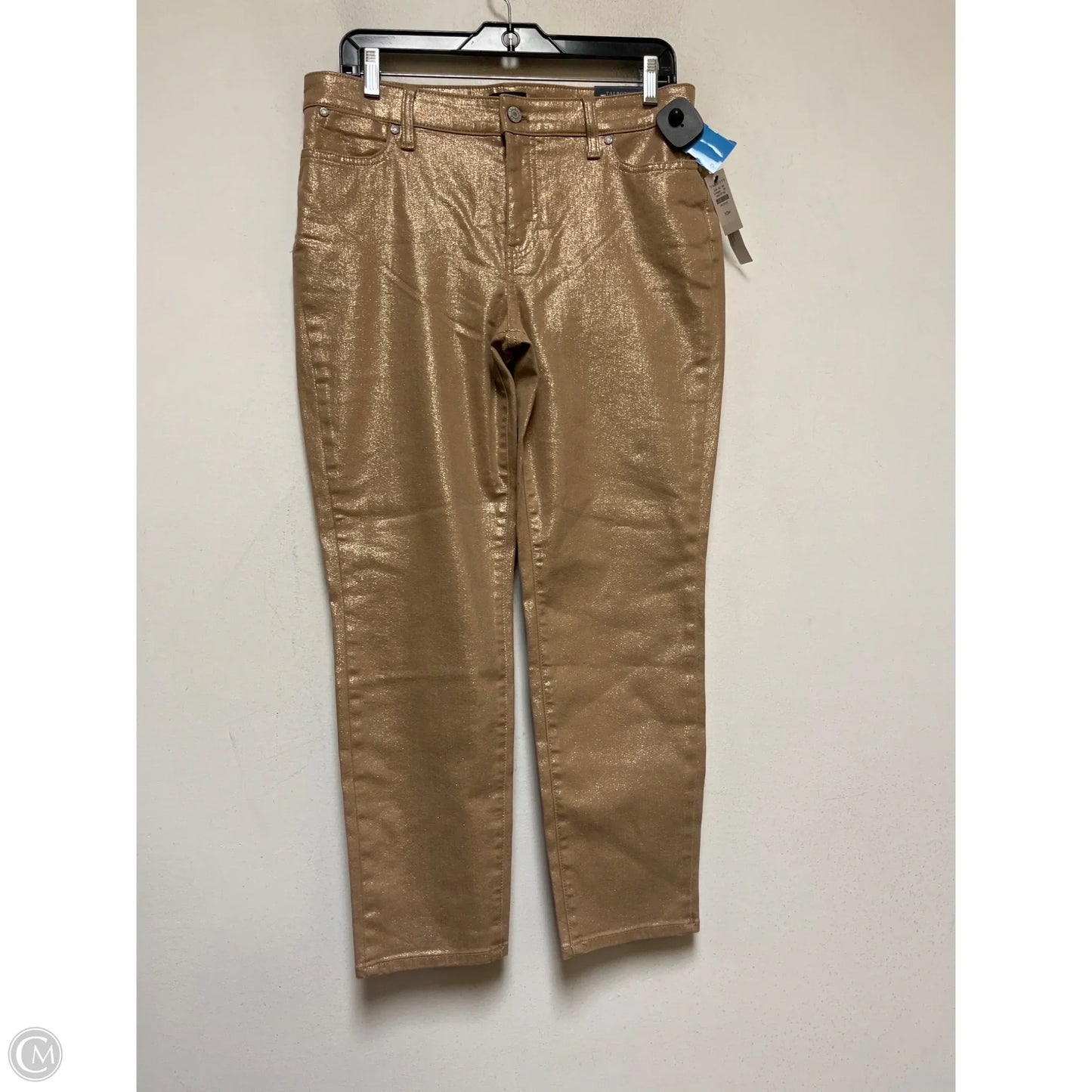 Jeans Skinny By Talbots In Gold, Size: 10p